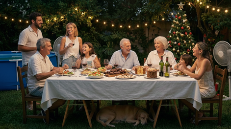 ¿Mesa adentro, mesa afuera o mesa con rueditas? Así estará el tiempo para Nochebuena y Navidad en Mendoza.