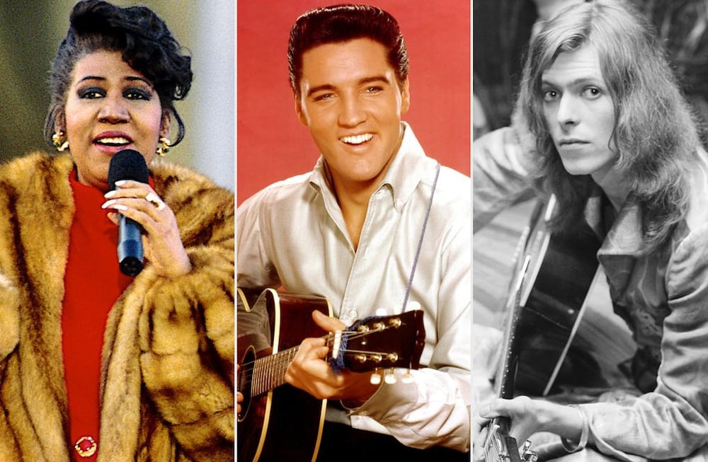 Artistas que tendrán su propia biopic en este 2021: Elvis, Aretha Franklin y David Bowie.