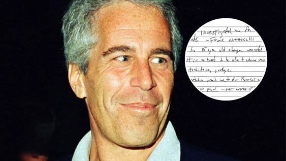 Salió a la luz una supuesta nota de suicidio que habría escrito Jeffrey Epstein: No encontraron nada