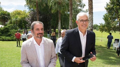 Martin Hinojosa presidente del INV y Julián Domínguez Ministro de Agricultura