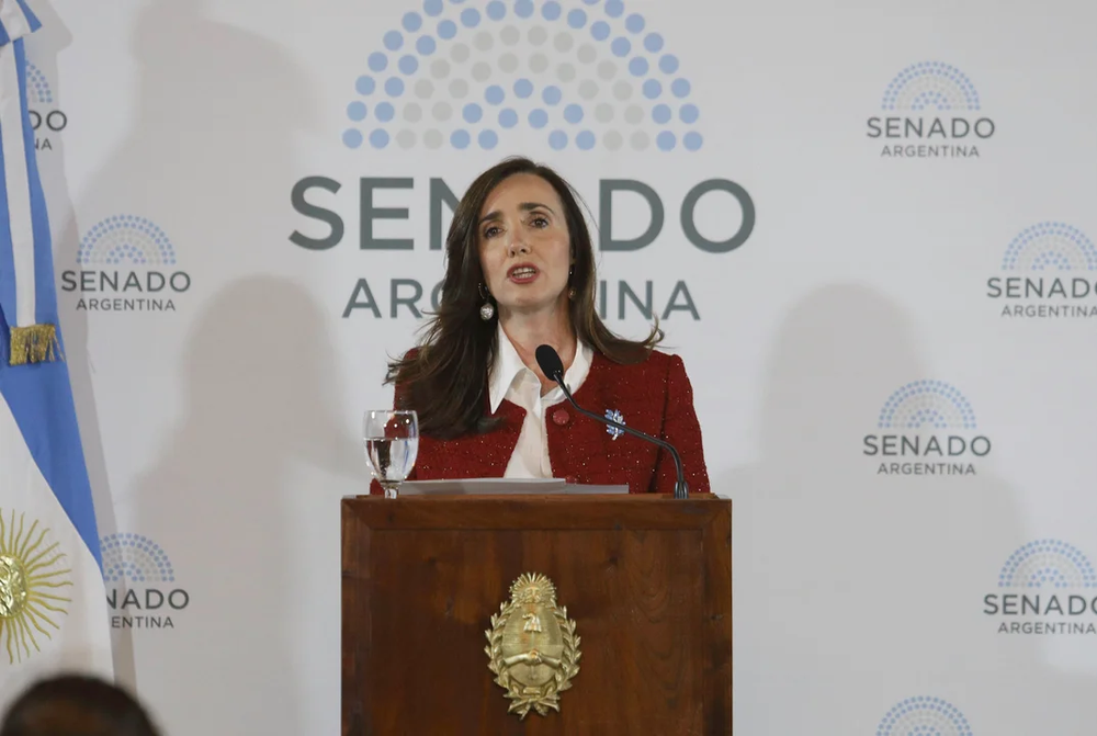 La vicepresidenta, Victoria Villarruel. Foto: MARIANO SANCHEZ/ NA