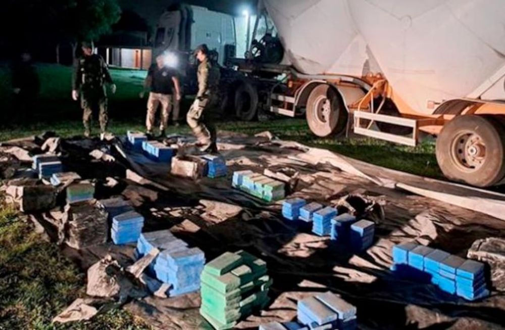La droga decomisada al clan Liquitay. / Gentileza Eldoce.tv.