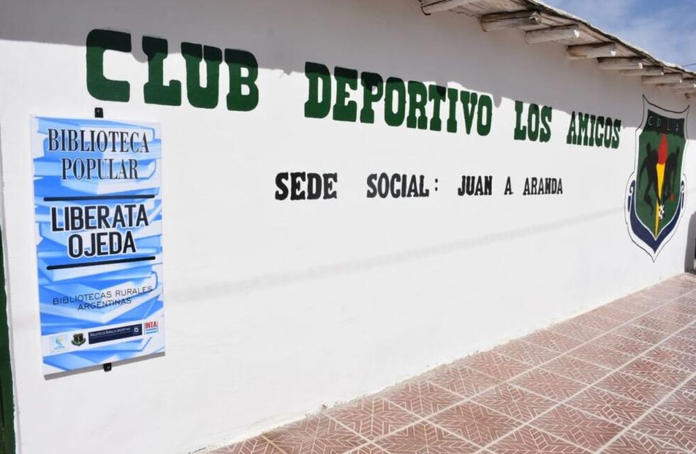 Club Los Amigos de Desaguadero. Sede del club que quiere ganar el torneo virtual de la Fundación de River Plate.