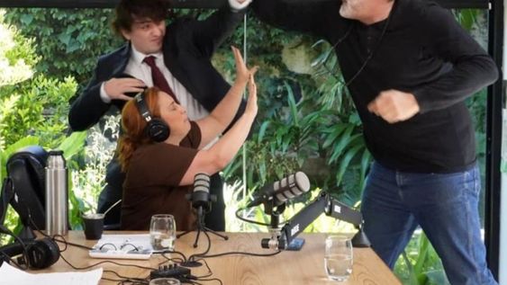 El piquetero Eduardo Belliboni intentó atacar al influencer libertario Fran Fijap.