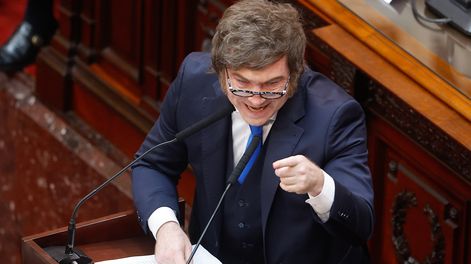 El presidente Javier Milei en la Asamblea Legislativa 2026