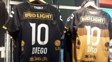 Los Dorados de México ya tienen a la venta la camiseta con la 10 de Maradona