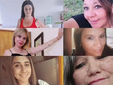 Las seis mujeres víctimas de femicidios en Mendoza durante 2025. De izq. a der. y de arriba a abajo: Antonia Nélida Falcón, Alejandra Cuevas, Eliana Valeria Speziale, Verónica Magallanes, Carla del Souc y Flora Inés Moyano.