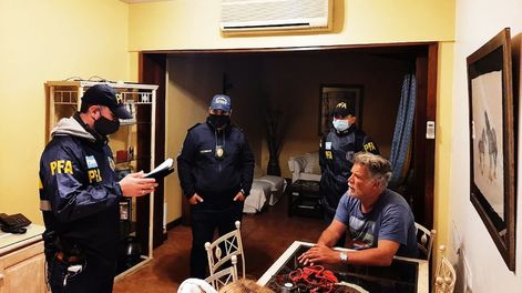 La detención del Teto Medina. (Policía Federal)