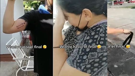 Un chico se hizo un tatuaje y cuando se lo mostró a su madre se enfureció y hasta buscó un cinturón para pegarle. El video se hizo viral en TikTok.