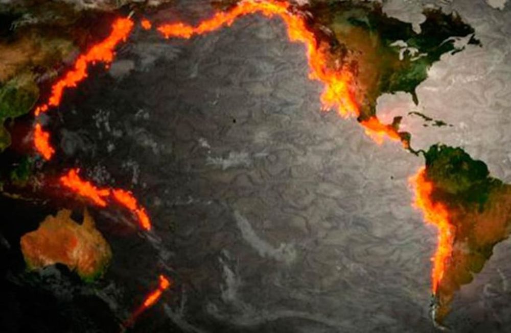 Was ist der Pazifische Feuerring? (Illustratives Bild / Web)
