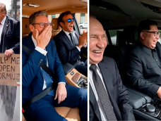 Parodia viral muestra a Trump solo mientras líderes mundiales lo ignoran. Parodia viral muestra a Trump solo mientras líderes mundiales lo ignoran.