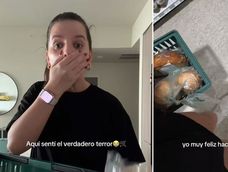 La influencer muestra su sorpresiva reacción al identificar el objeto que tomó de la tienda.&nbsp;