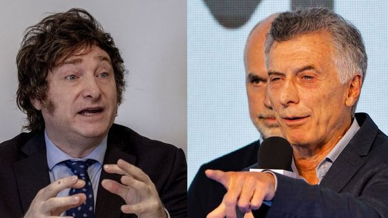 Javier Milei y Mauricio Macri