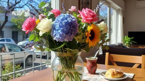 Los Andes | flores como centro de mesa