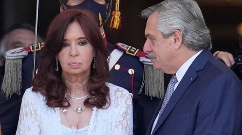 Cristina Kirchner y Alberto Fernández en el Congreso / Gentileza