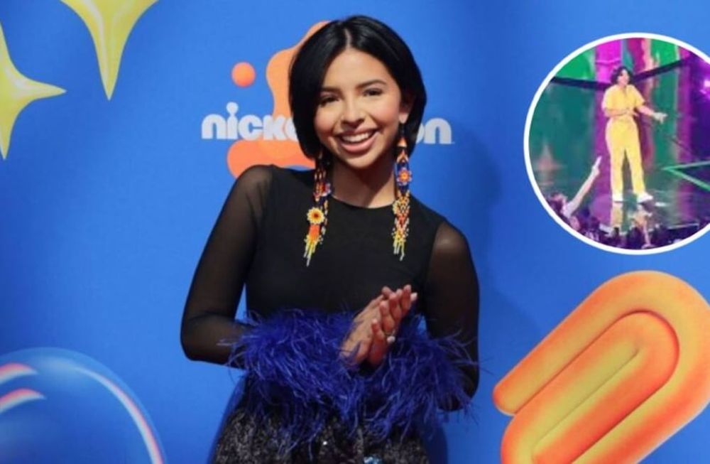 Ángela Aguilar fue abucheada durante los Kids Choice Awards.