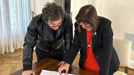 Javier Milei y Patricia Bullrich