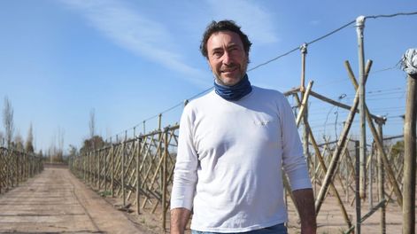 Ariel Zucarelli exportador ajos, y es presidente de la Asociación de productores, empacadores y exportadores de ajos, cebollas y afines de Mendoza. Foto: José Gutiérrez.