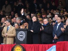 El presidente Javier Milei en el acto central de la Expo de la Sociedad Rural Argentina