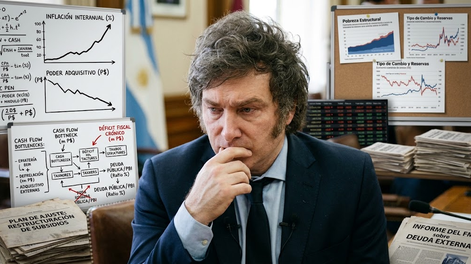 el milei que duda