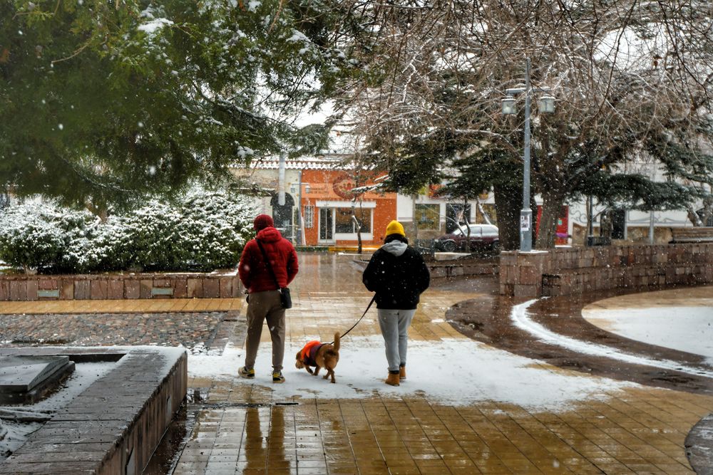 Así está la plaza de Chacras de Coria. Foto: Daniel Caballero / Los Andes.