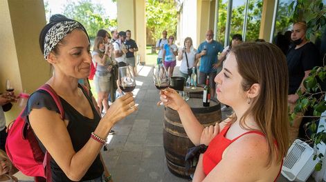 Virginia y Lara son de Buenos Aires, visitaron Mendoza y conocieron bodegas y sitios de montaña.