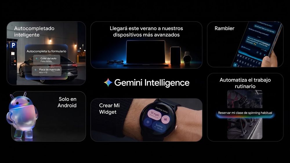 Google anunció las principales funciones que hará posible Gemini Intelligence en Android