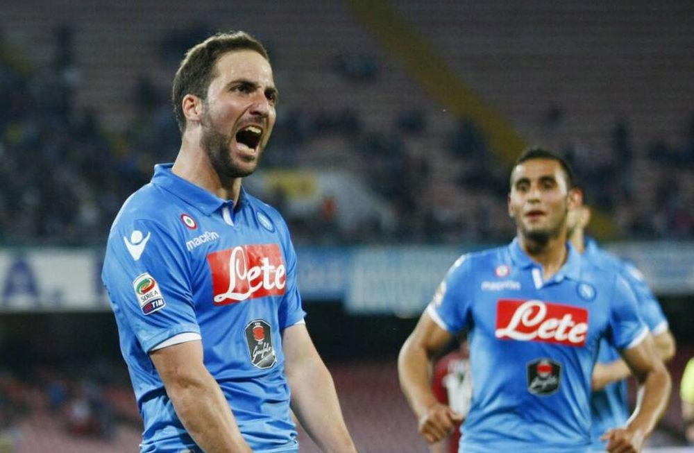 Higuaín fue el protagonista de la victoria del Nápoli ante el Milan