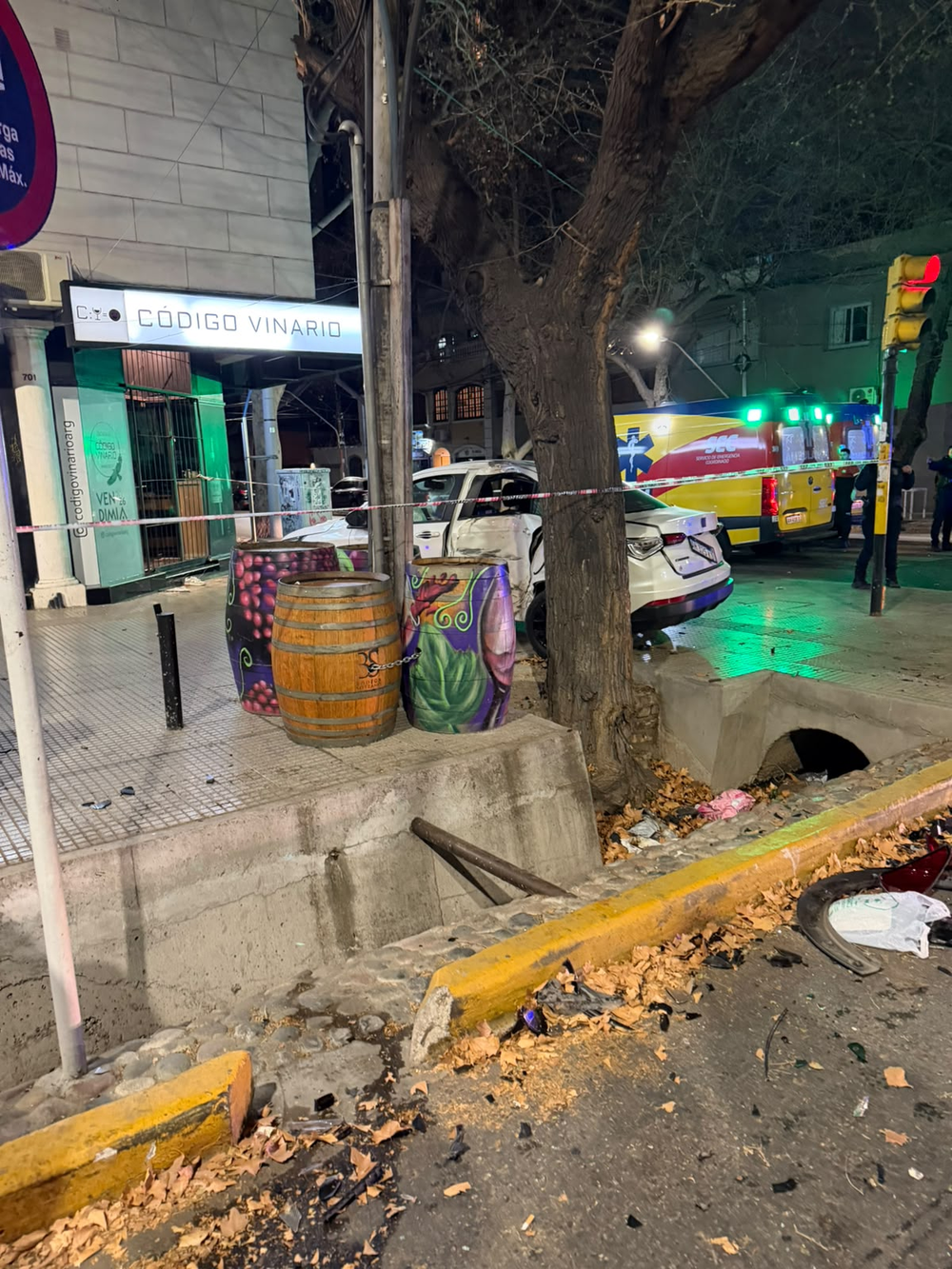 Accidente fatal en calle Colón y Perú, Ciudad de Mendoza.