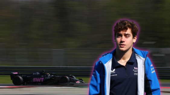 Franco Colapinto fue visto a bordo de un Alpine