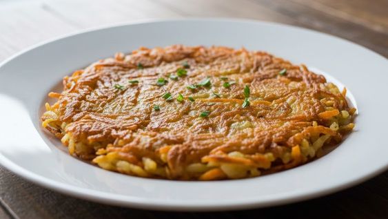 Este rosti de verduras es adecuado para cualquier momento del día.