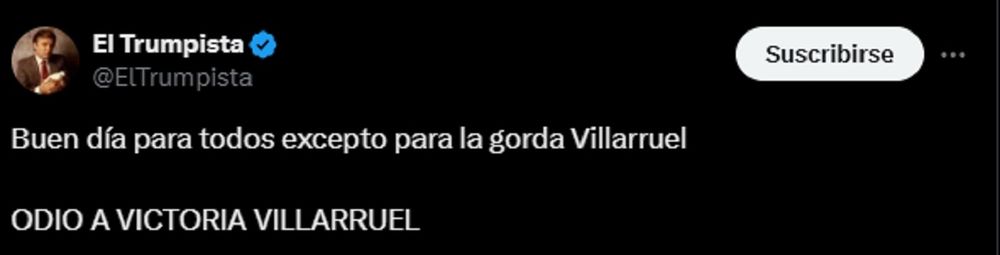 Tuit de El Trumpista