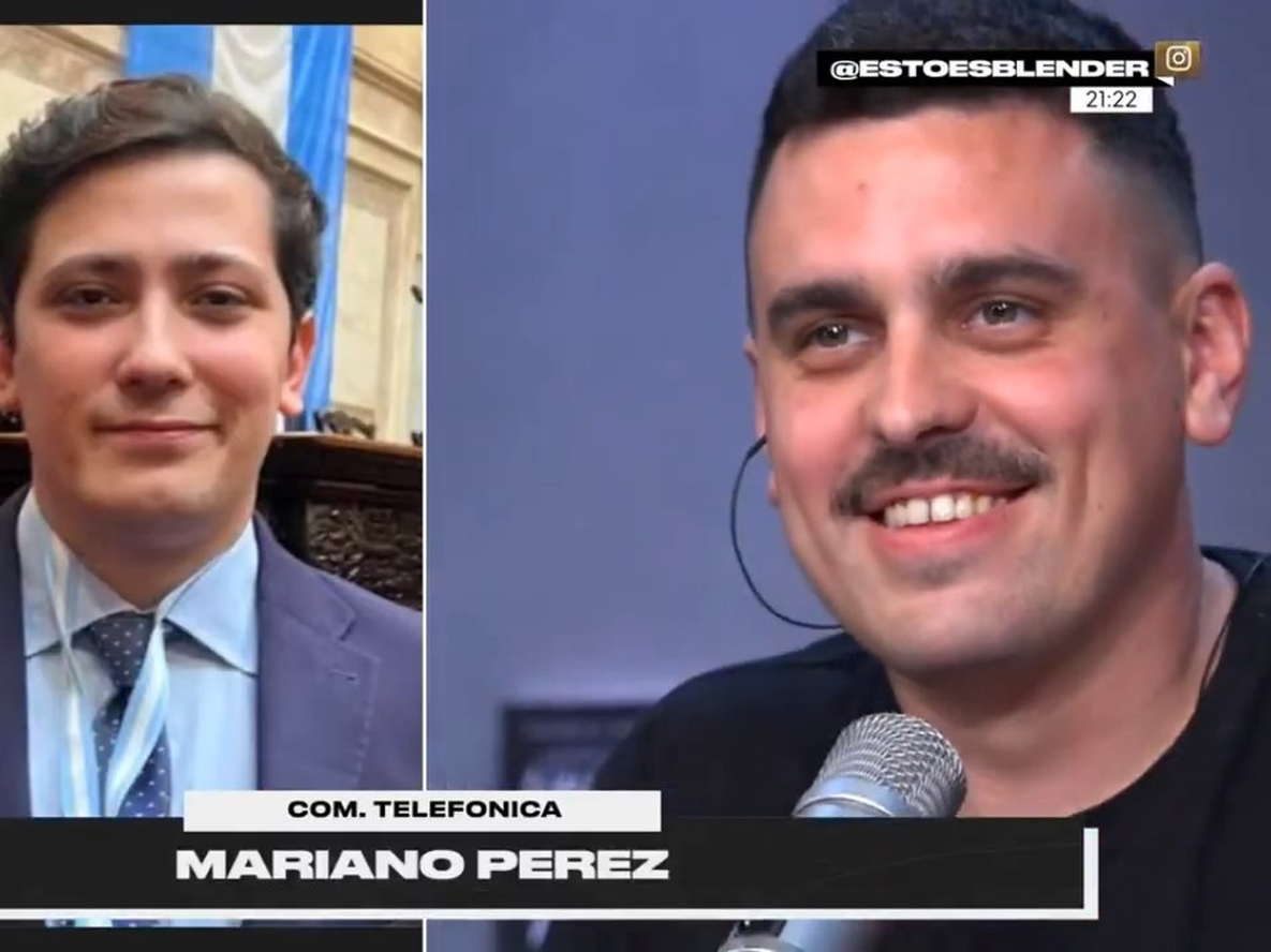 El periodista Manu Jove y el youtuber libertario Mariano Pérez se cruzaron en Blender.