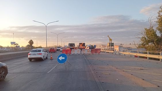 Vialidad Mendoza continúa con obras en Costanera Sur.