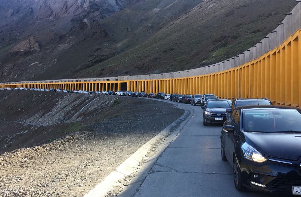 Mucha demora para cruzar a Chile. Gentileza Gendarmeria