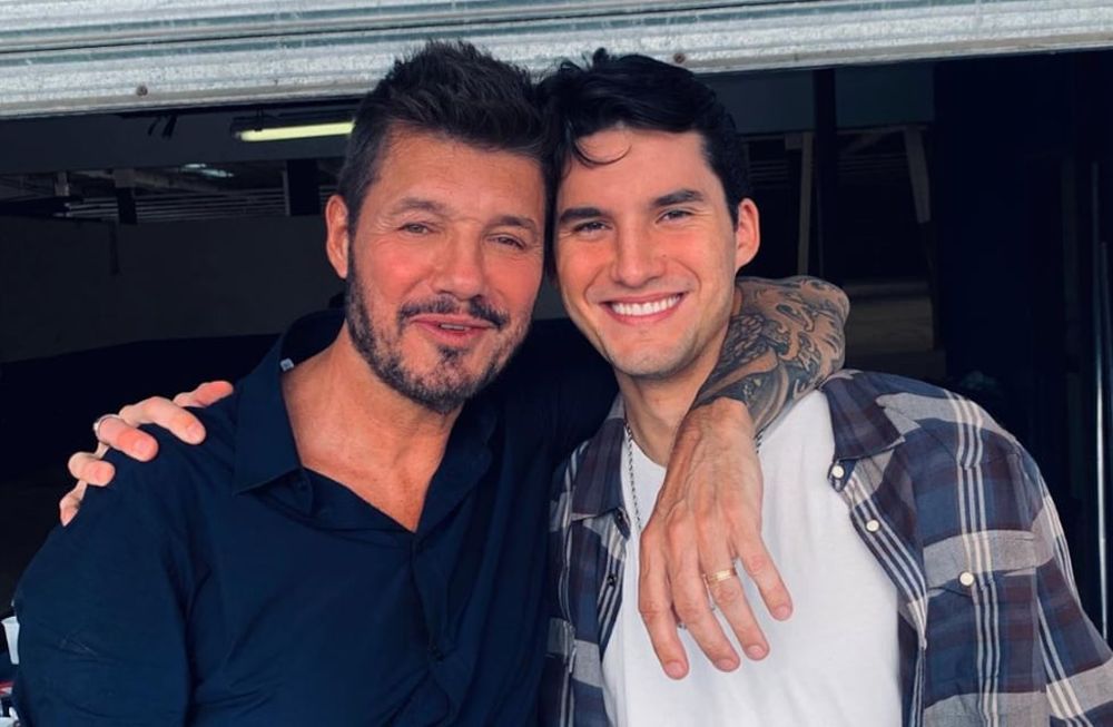 Marcelo y su hijo, Francisco.