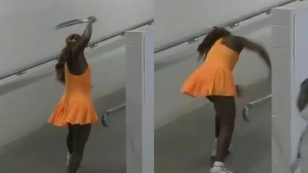 La furia de Coco Gauff en el Australian Open: perdi&oacute; en menos de una hora y destroz&oacute; su raqueta.