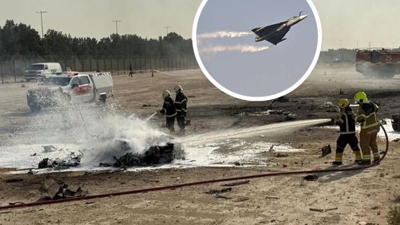 Un piloto de combate indio falleció en un accidente aéreo durante el Dubai Air Show