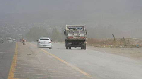 Viento Zonda en algunas zonas de Mendoza. - Foto: Ignacio Blanco / Los Andes