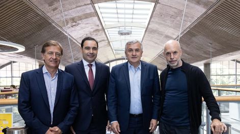Los Andes | Suárez, Valdés, Morales y Larreta, gobernadores de Juntos por el Cambio (Foto: Archivo)