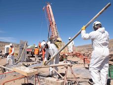 Hay empresas que vienen trabajando en el área del distrito minero Malargüe y que se dedican a la explotación de yeso y otros minerales de tercera categoría. Foto: Gobierno de Mendoza.