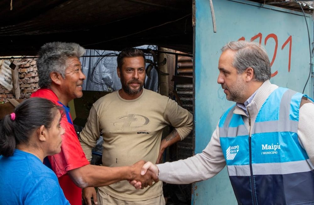 Amplio operativo territorial se realizó en zonas afectadas por las tormentas en Maipú