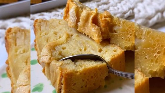 budin de manzana 15 cucharadas: la receta mas simple, rapida y economica