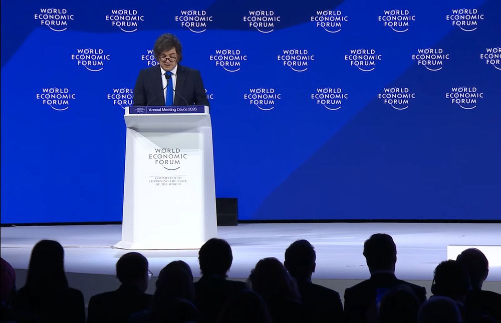 Javier Milei en Davos