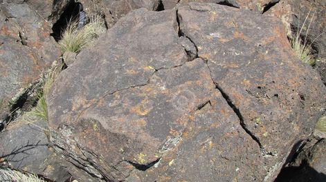 Describen motivos de arte rupestre ubicados en el sur de Mendoza. Foto: CONICET