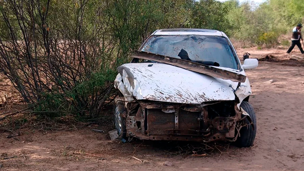 Un médico mendocino volcó en La Rioja.