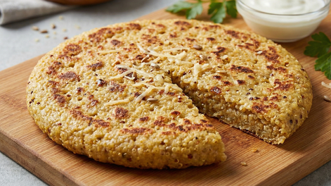 Listo en 5 minutos: este pan de quinoa en sartén es ideal para tu desayuno saludable