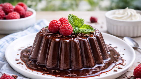 flan de chocolate de verano: facil, rapido y sin horno