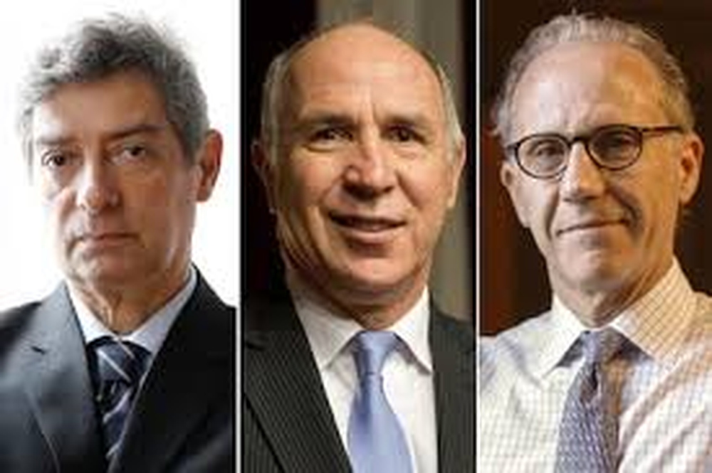 Los tres miembros de la Corte Suprema de Justicia de la Nación.