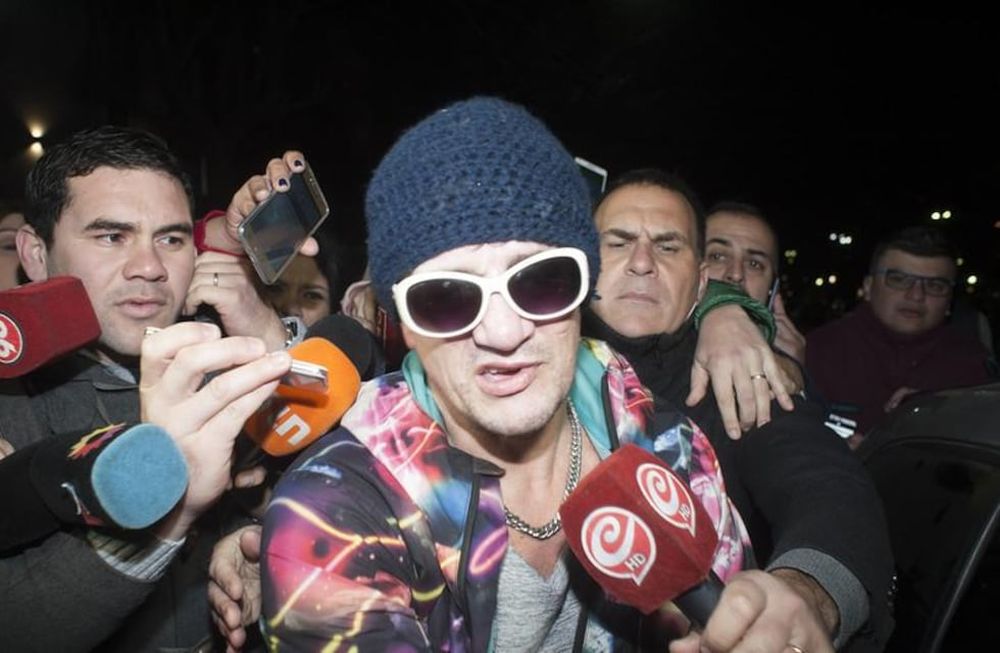 Cristian Pity Álvarez, cuando se entregó (Clarín).